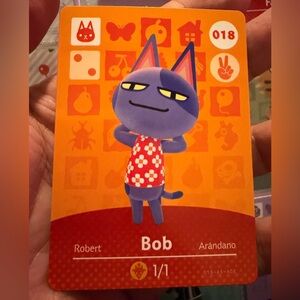 Bob - Animal Crossing Amiibo Card